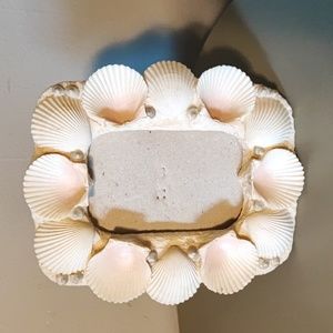 Sea Shell Seashells Seashore BeachCore Vintage Picture Frame Mermaid Photo EUC